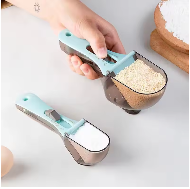 2pcs Adjustable Measuring Cups & Spoons